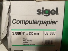 PC_Endlospapier Sigel (8"x330  und 2000 Blatt 1-fach Artikelnummer 08330