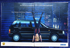 Fiat Uno 75 Super i.e. Kat, originale Werbung aus 1988   Großformat !!