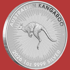 2026 Australien 1$ Kangaroo Känguru 1oz Silber ST / BU