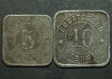NOTGELD: 5 & 10 Pfennig 1918. STADT NEUSALZ / SCHLESIEN ⇒ NOWA SÓL.