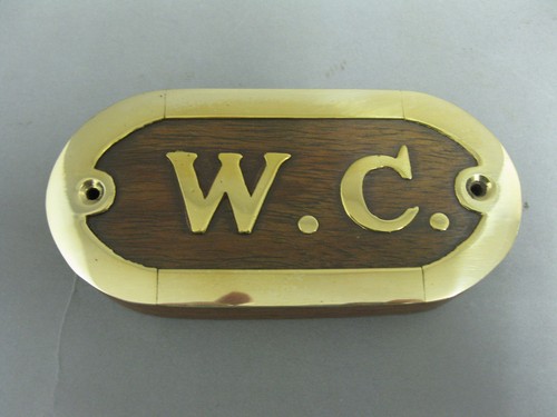 Messing edelholz schild - edelholz,