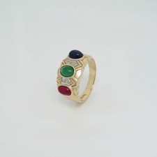 Ring Bandring mit ca. 0,05ct