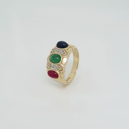 Ring bandring mit - bandring, 0,05ct