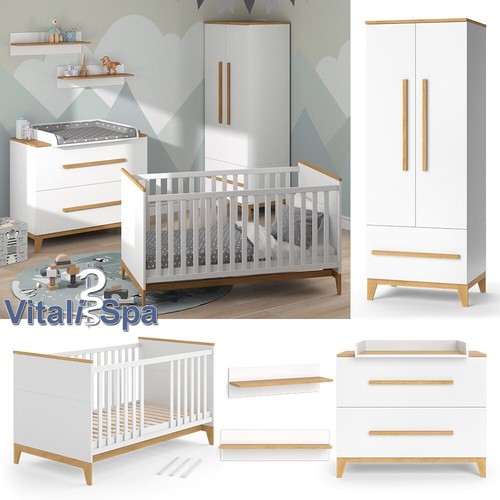 Babymöbel set malia - babymöbel, weiß