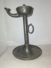 alte  Öllampe aus Zinn,  um