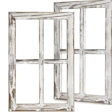 Wand Vintage Holzfensterrahmen
