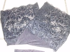 Straps Strümpfe Spitzenrand Gr 48/50 schwarz Komfortgröß feminin glänzend 20 DEN