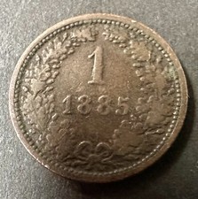 1885 Austria 1 Scheidemunze