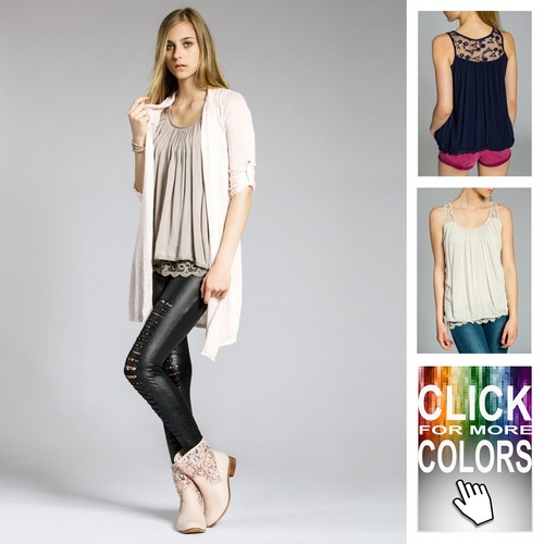 Caspar damen top leicht - top,