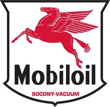 MOBIL OIL vinyl cut sticker