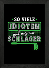Lustige Golf Geschenke Framed