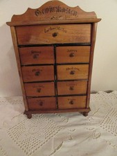 Antikes Gewürzschränkchen Gewürzschrank Gewürzkasten um 1900