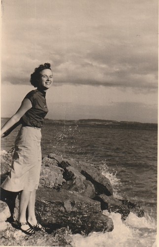 Vintage foto schöne frau - foto, im