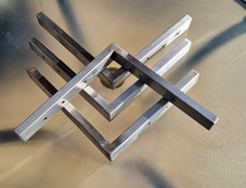 Regalkonsolen aus Edelstahl 30cm x 30cm, sehr stabil, keine BAUMARKTWARE!