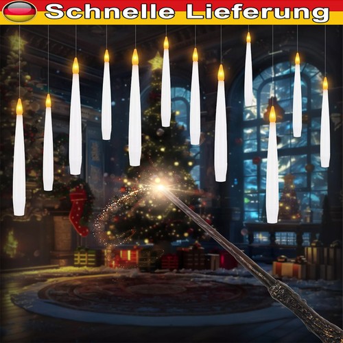 10stk led schwebende kerzen - led,