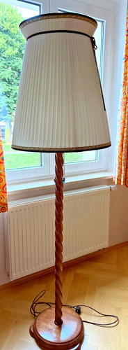 Edle holz stehleuchte mit - edle,