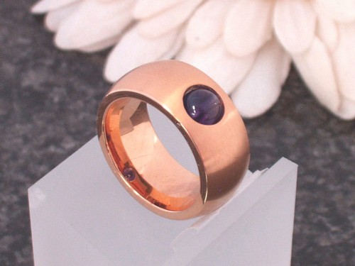 Edelstahl ring bandring 18kt - ring,