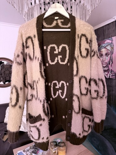 Gucci strickjacke mohair m - strickjacke, gr.