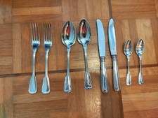 WMF Augsburger Faden 800er Silberbesteck Set aus 2x4