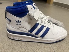 Adidas Hoher Sneaker 44 Blau Weiss Sportschuhe Turnschuhe