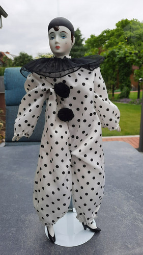 Harlekin clown deko puppe - harlekin,