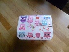Lunchbox Frischhaltedose mit Deko "Eulen" ca. 17 x 13 x 10 cm NEU