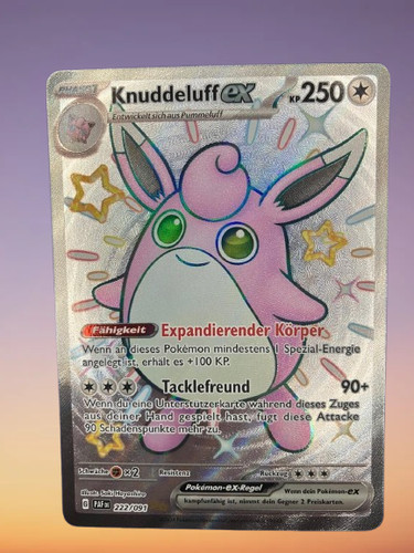 Pokémon karte knuddeluff ex - karte,