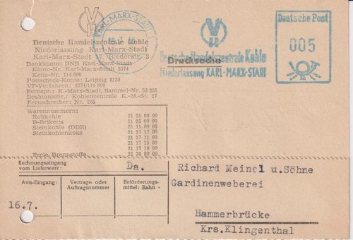 Ddr brief freistempel - brief,