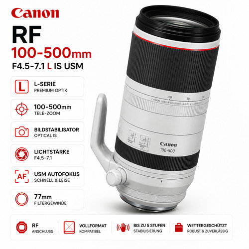 Canon 100 500mm - f4.5-7.1, l