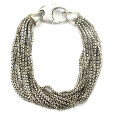 MEGA Designer Armband aus 925er Sterling Silber Italy Vintage Modernist Bracelet