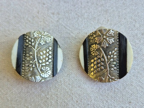 Vintage clips silber schwarz - vintage,