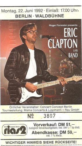 Eric clapton concert 1992 - in,