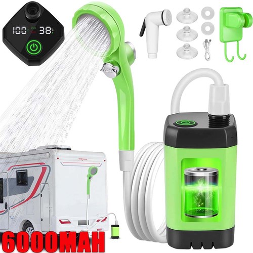 Tragbare campingdusche 6000mah - tragbare,