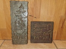 Wanddschild Hirsch Jagd mit