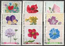 Polen michel 1781 89 blumen - michel, #