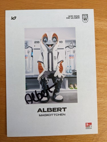 Maskottchenkarte albert ssv - albert,