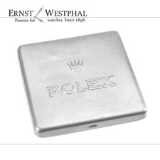 Original ROLEX Dose aus Aluminium 45 x 45 x 7,5 mm