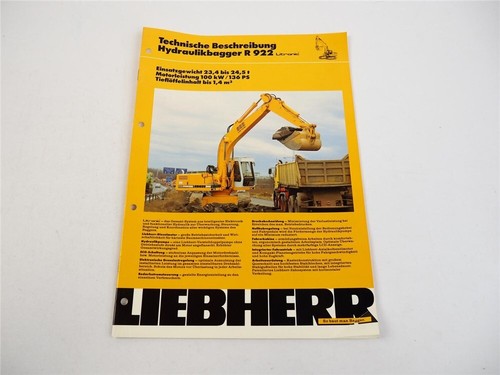 Prospekt liebherr 922 - liebherr, r