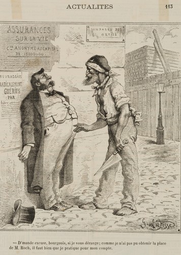 Fosse karikatur - fosse, (19.jhd),