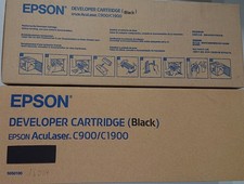 2 Stück, Toner Developer schwarz EPSON AcuLaser C900/C1900 Bestellnr. S050100