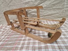 alter Holz Schlitten Puppen