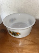 Arcopal Schüssel Weiß Blumenmuster Auflaufform France Retro