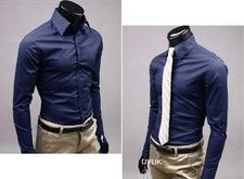 Herren Slim Fit Hemd Business