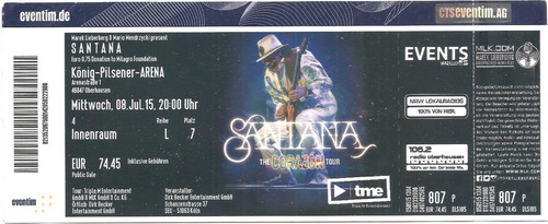 Santana the corazon tour - corazon, 2015