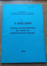 NVA  DV A 046/1/006 TECHNIK DES FUNKELEKTRONISCHEN KAMPFES  