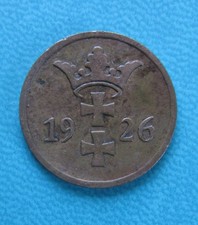*** FREIE STADT DANZIG - * 2 PFENNIGE 1926 * - SEHR SELTEN/STARKER ERHALT! ***