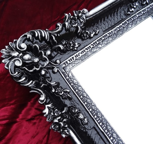 Wandspiegel schwarz silber - wandspiegel,