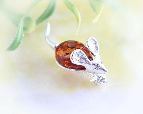 Bernstein brosche silber 925 - bernstein,