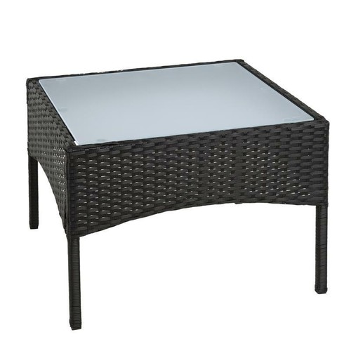 Polyrattan beistelltisch - polyrattan,