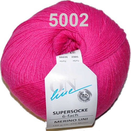 Supersocke merino fach uni - merino,